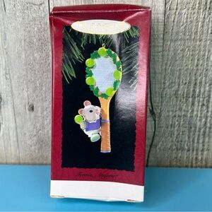 Hallmark Keepsake Ornament Handcrafted Dated 1995 Tennis Anyone?